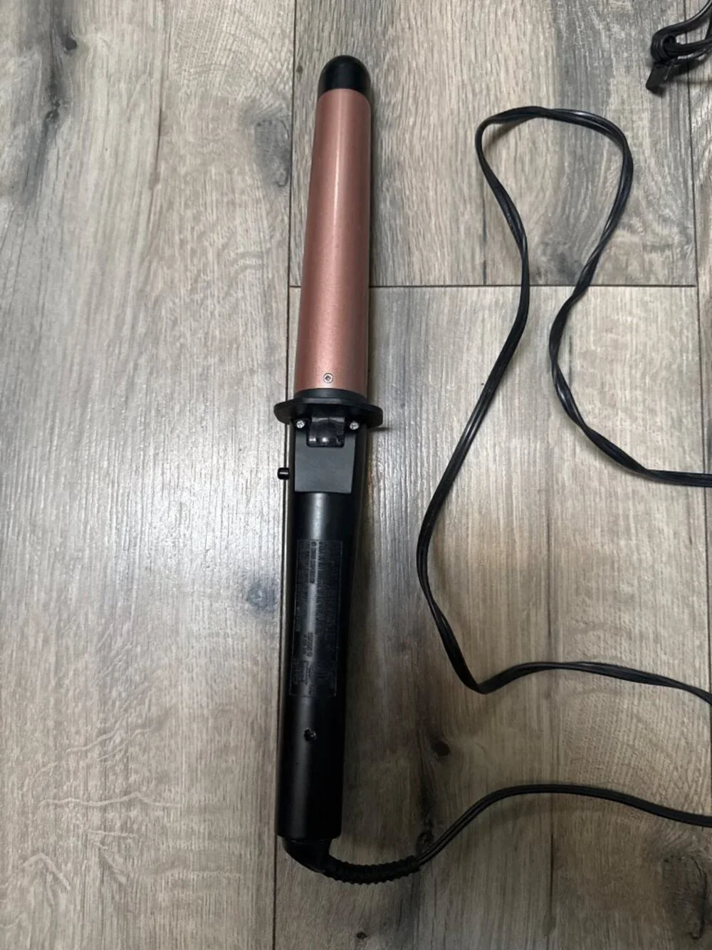 InfinitiPro By Conair CDH101T Rose Gold Curling Wand With Adjustable Heat Settin
